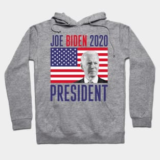 Joe Biden 2020 - US Flag with Biden Photo Hoodie